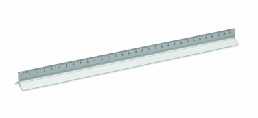 Logo trade promotional items image of: 30cm Ruler in aluminium