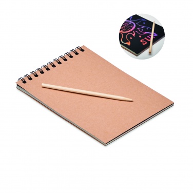 Logo trade promotional gift photo of: Scratching paper notebook