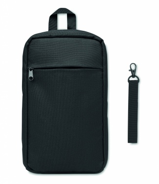 Logo trade promotional merchandise image of: Cross chest bag in 600D Rpet