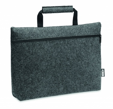 Logo trade advertising products image of: RPET felt zippered laptop bag