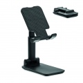 Foldable phone stand in ABS, Black