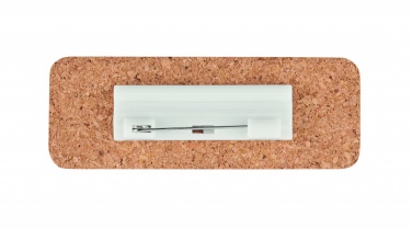 Logo trade business gift photo of: Name tag holder in cork