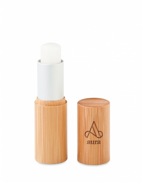 Logotrade promotional merchandise image of: Lip balm in bamboo tube box