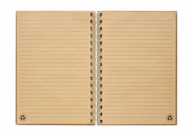 Logotrade promotional gift picture of: A5 ring bound Bamboo notebook