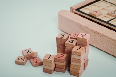 Logo trade promotional product photo of: Wooden sudoku board game