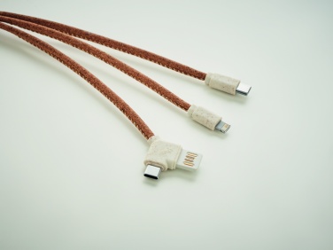 Logo trade business gift photo of: 3 in 1 charging cable in cork