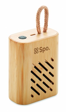 Logotrade promotional giveaway picture of: 3W Bamboo wireless speaker