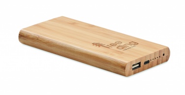 Logo trade corporate gift photo of: 6000 mAh Bamboo power bank