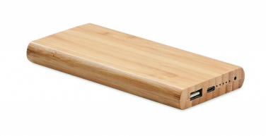 Logotrade corporate gift image of: 6000 mAh Bamboo power bank