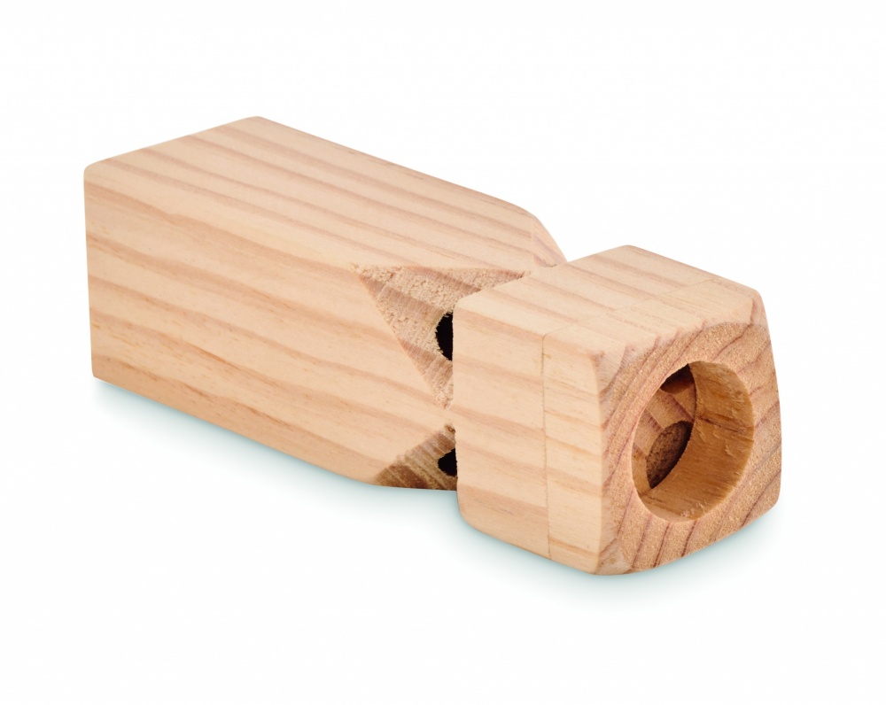 Logo trade business gift photo of: Wooden train whistle