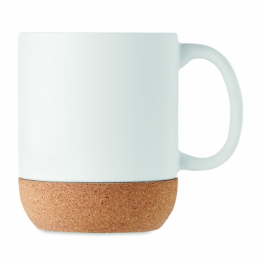 Logo trade corporate gifts picture of: Matt ceramic cork mug 300 ml