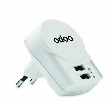 Logo trade promotional items picture of: Skross Euro USB Charger (2xA) 12W