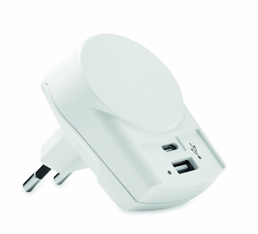 Logo trade advertising products image of: Skross Euro USB Charger (AC)