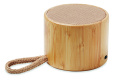 Round bamboo wireless speaker, Wood