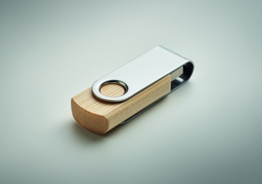 Logo trade business gifts image of: Techmate bamboo USB 16GB       MO6898-40