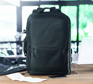 Logo trade business gift photo of: Backpack 600D RPET