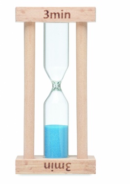 Logotrade promotional giveaway picture of: Wooden sand timer 3 minutes