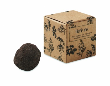 Logo trade promotional item photo of: Herb seed bomb in carton box