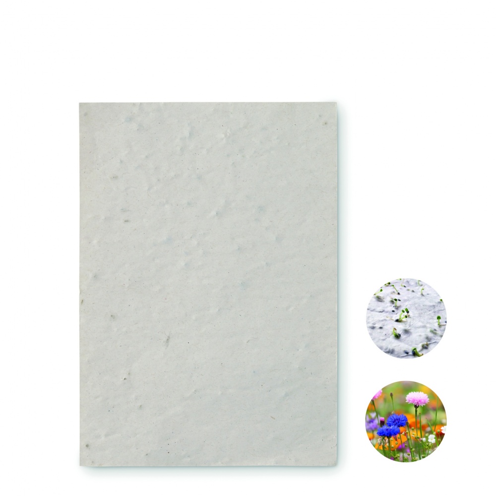 Logo trade promotional product photo of: A6 wildflower seed paper sheet