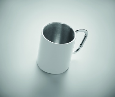 Logo trade corporate gift photo of: Metal mug and carabiner handle