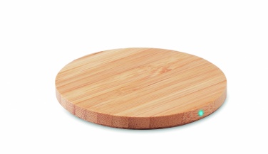 Logotrade advertising products photo of: Bamboo wireless charger 15W