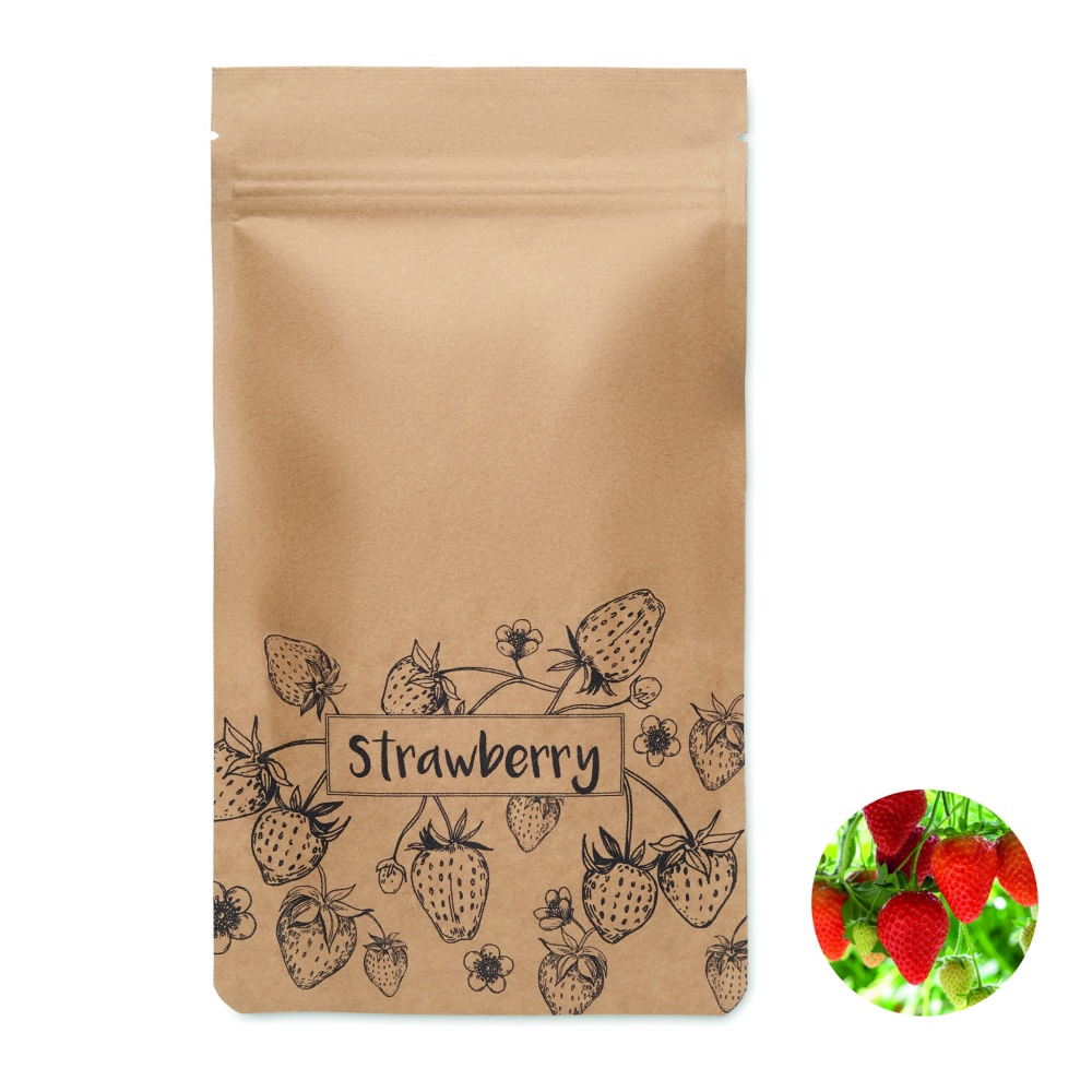 Logo trade promotional merchandise picture of: Strawberry growing kit