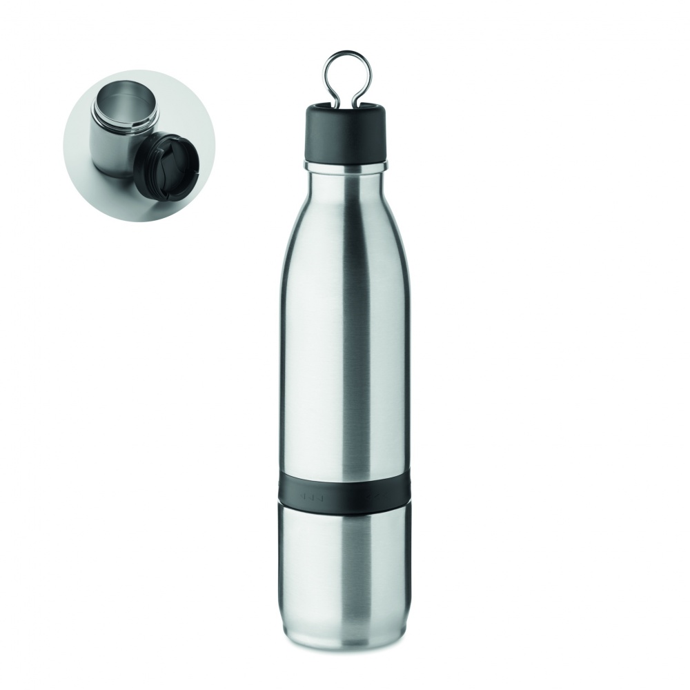 Logo trade corporate gift photo of: 2 in 1 double wall bottle 500ml