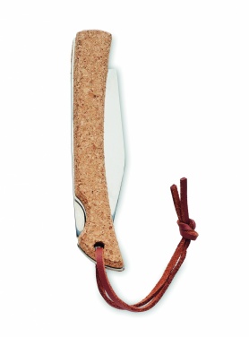 Logotrade business gift image of: Foldable knife with cork