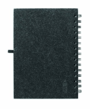 Logotrade promotional giveaway image of: A5 RPET felt cover notebook