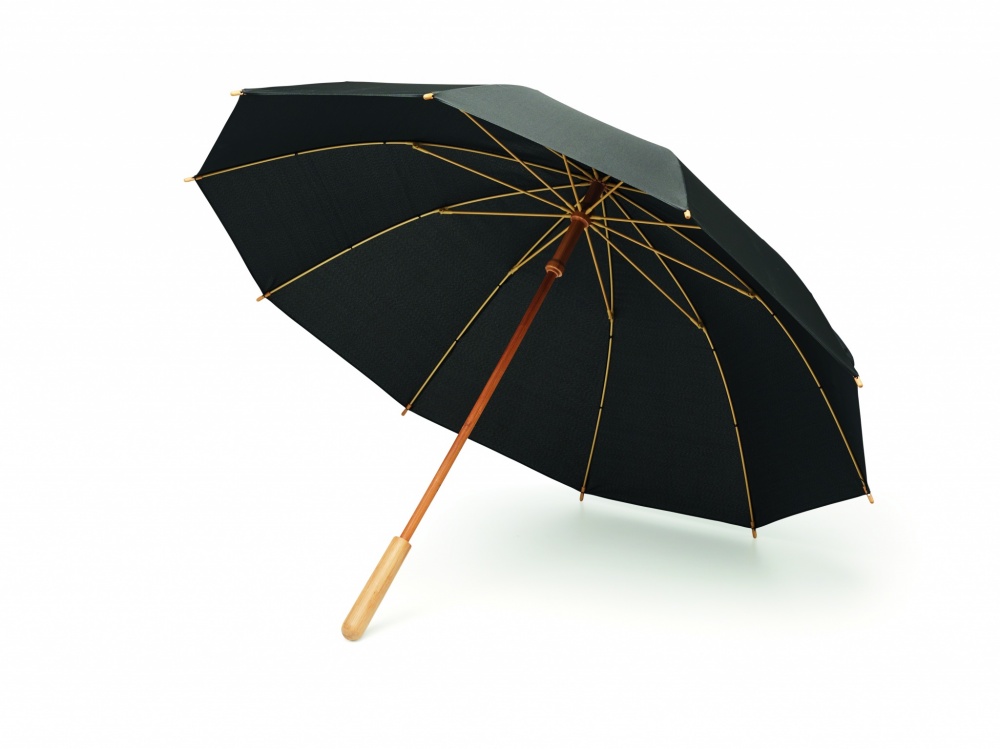 Logo trade promotional gifts image of: 23,5 inch RPET/bamboo umbrella