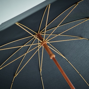 Logo trade advertising product photo of: 23,5 inch RPET/bamboo umbrella