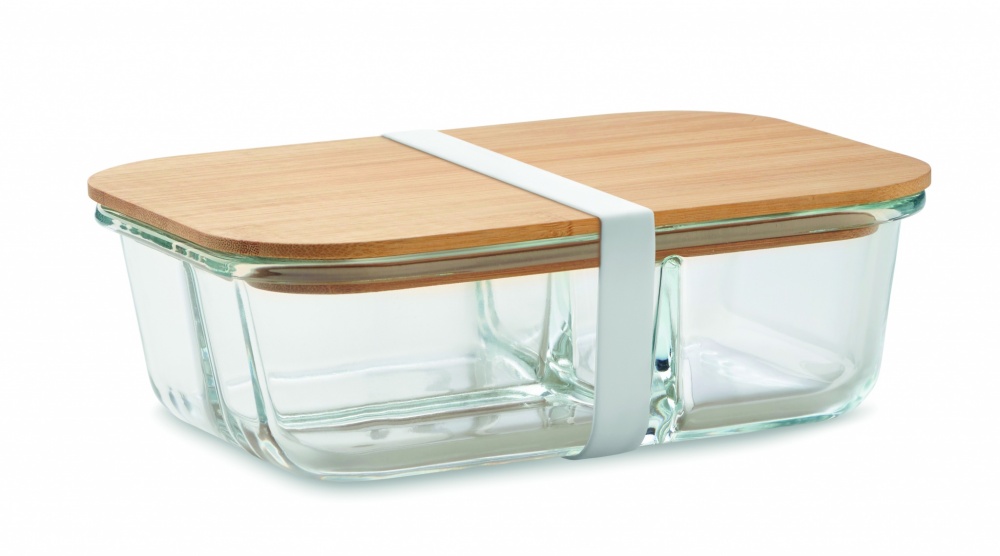 Logotrade promotional gift picture of: Glass lunch box with bamboo lid