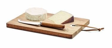 Logotrade promotional item image of: Acacia wood cheese board set Hannover