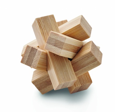 Logotrade promotional merchandise photo of: Bamboo brain teaser star shape