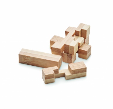 Logotrade promotional product picture of: Bamboo brain teaser puzzle