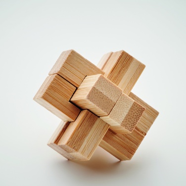 Logotrade promotional gift picture of: Bamboo brain teaser puzzle