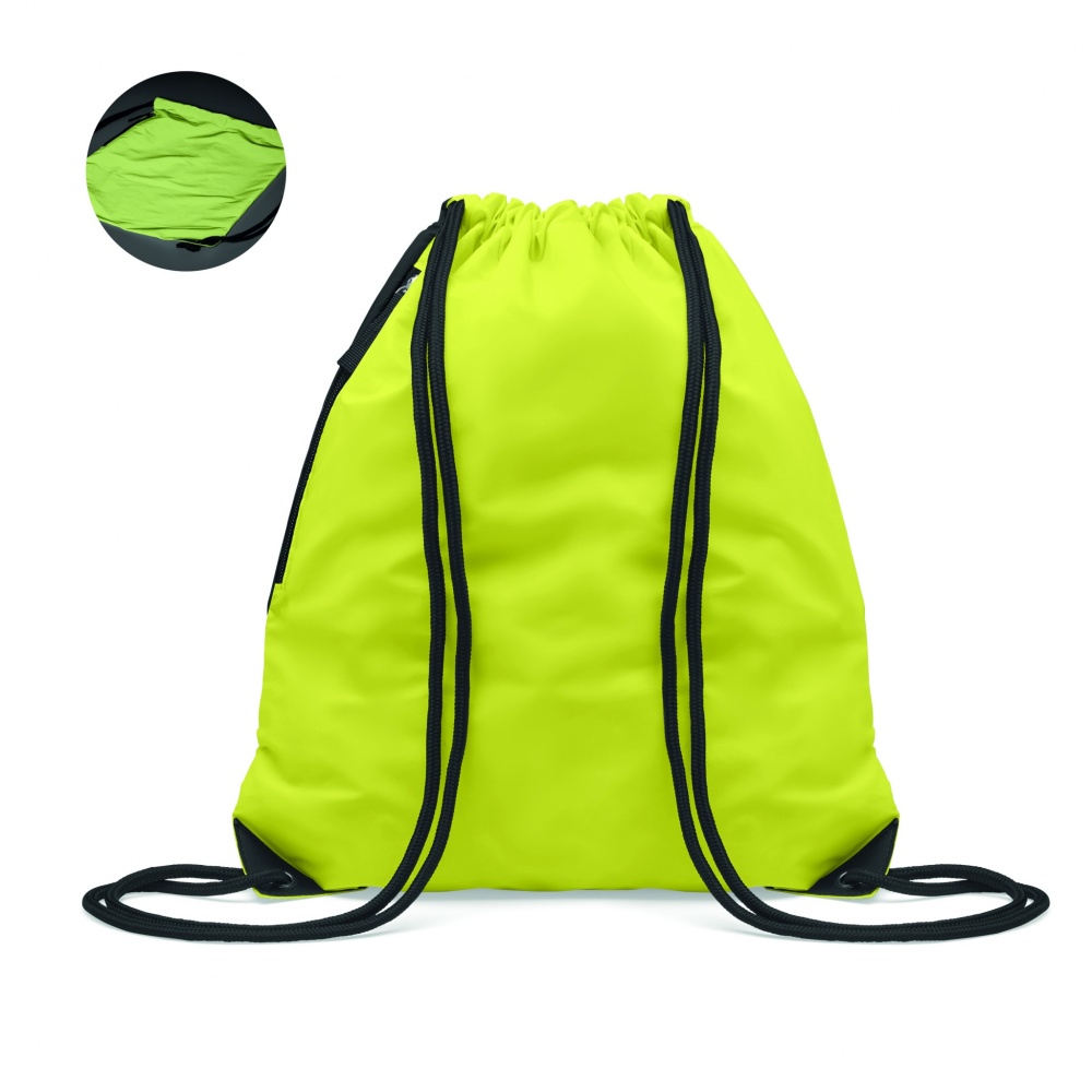 Logo trade promotional giveaway photo of: Brightning drawstring bag