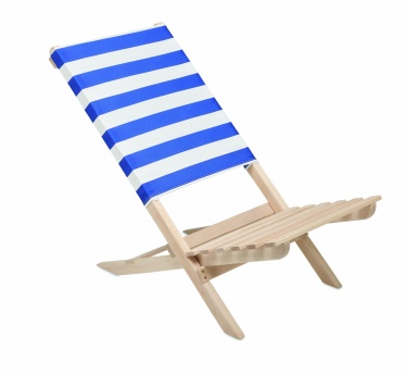 Logotrade promotional gift image of: Foldable wooden beach chair