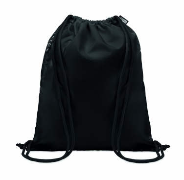 Logotrade promotional giveaway picture of: Large drawstring bag 300D RPET