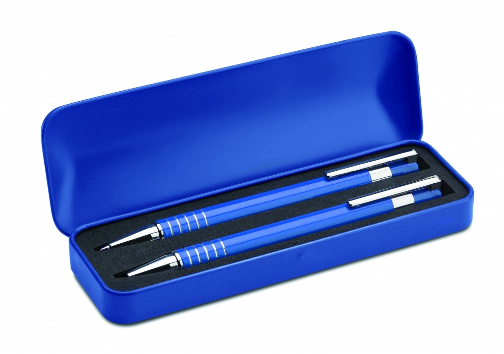 Logotrade corporate gift image of: Ball pen set in metal box