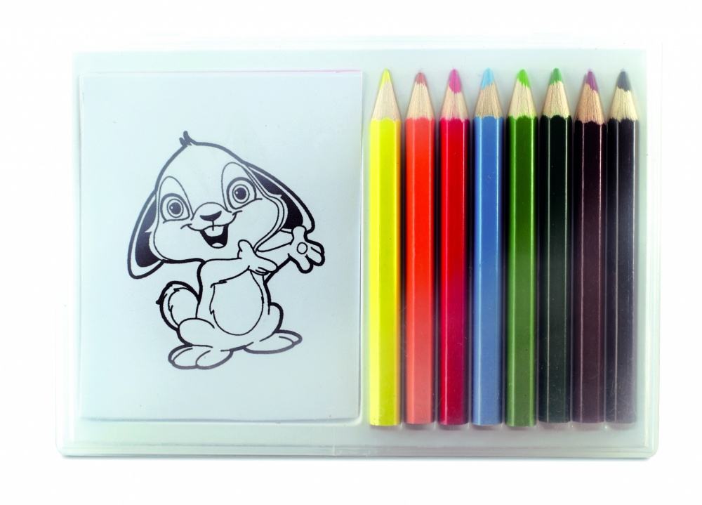 Logotrade promotional gift picture of: Wooden pencil colouring set