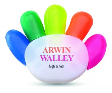 Logo trade corporate gifts image of: 5 colour highlighter