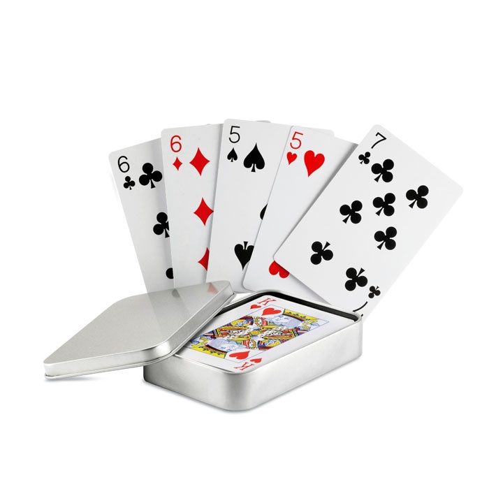 Logotrade promotional gift image of: Playing cards in tin box