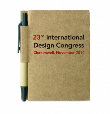 Logo trade promotional items image of: Recycled notebook with pen