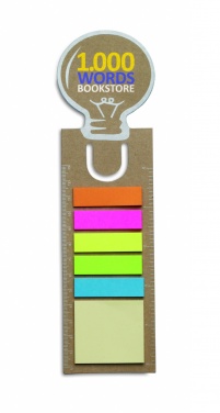 Logo trade promotional giveaways picture of: Bookmark with sticky memo pad