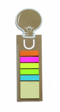 Logo trade corporate gift photo of: Bookmark with sticky memo pad