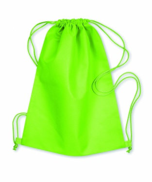 Logo trade promotional products image of: 80gr/m² nonwoven drawstring