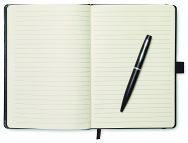 Logotrade advertising products photo of: A5 notebook with pen 72 lined