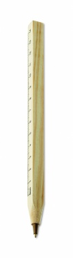 Logo trade business gift photo of: Wooden ruler pen