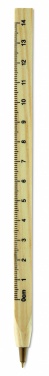 Logo trade promotional gifts picture of: Wooden ruler pen